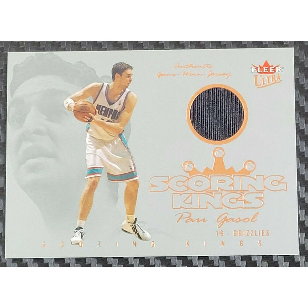 2004-05 FLEER ULTRA PAU GASOL SCORING KINGS GAME USED JERSEY‎